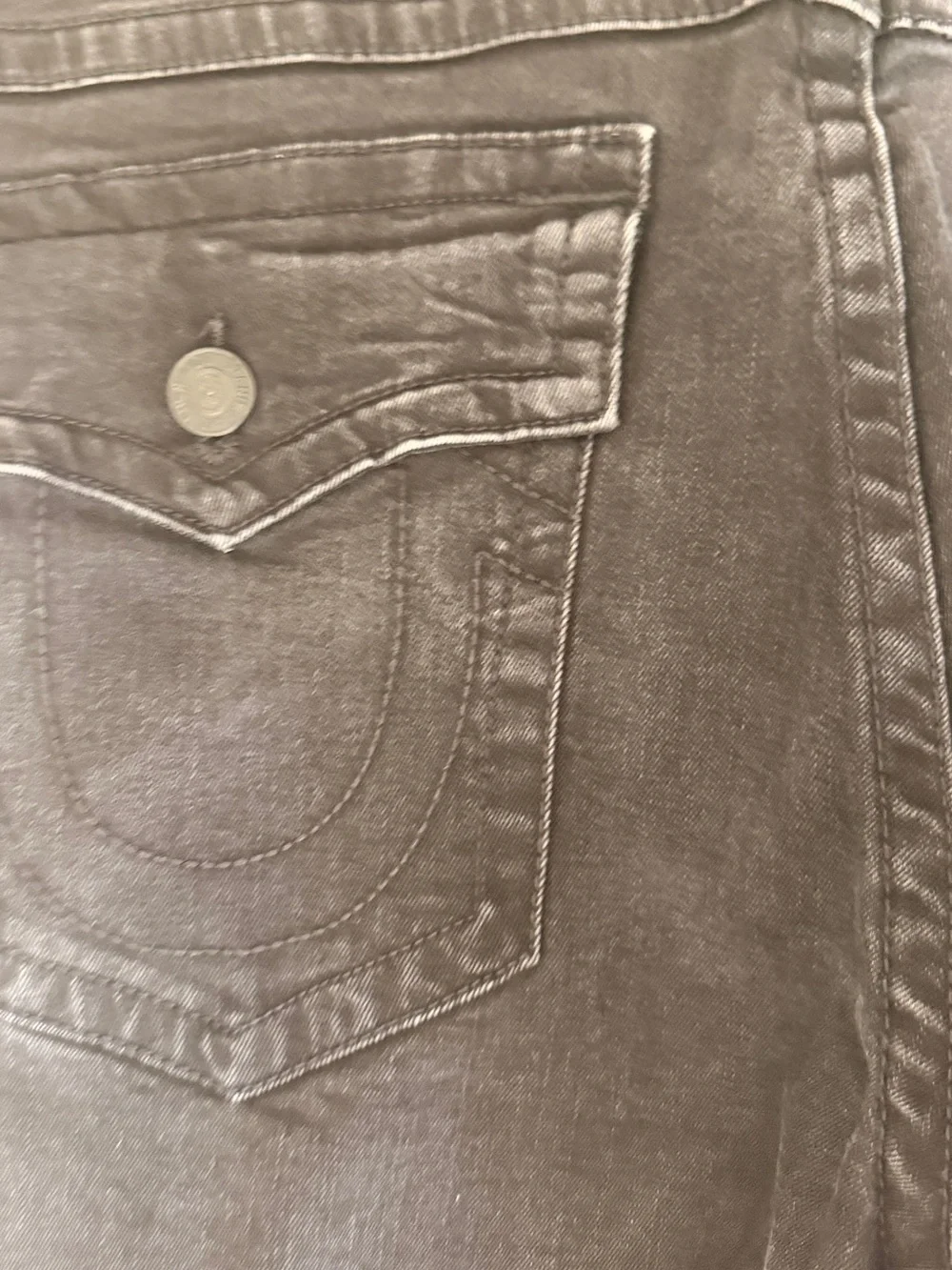 True Religion Men's Black Straight-Leg Jeans